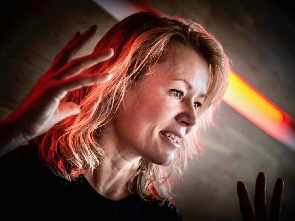 Artist Tine Bech gives a talk - 1