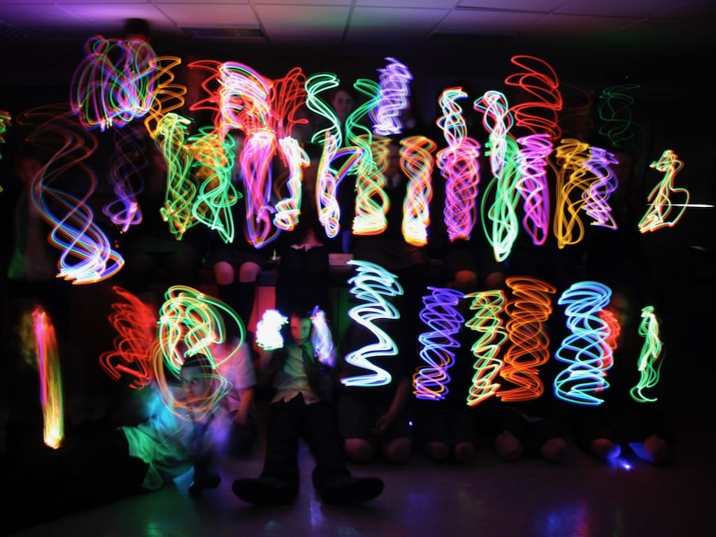 Tine Bech has run workshops with school children, inspiring a new generation to work with light.