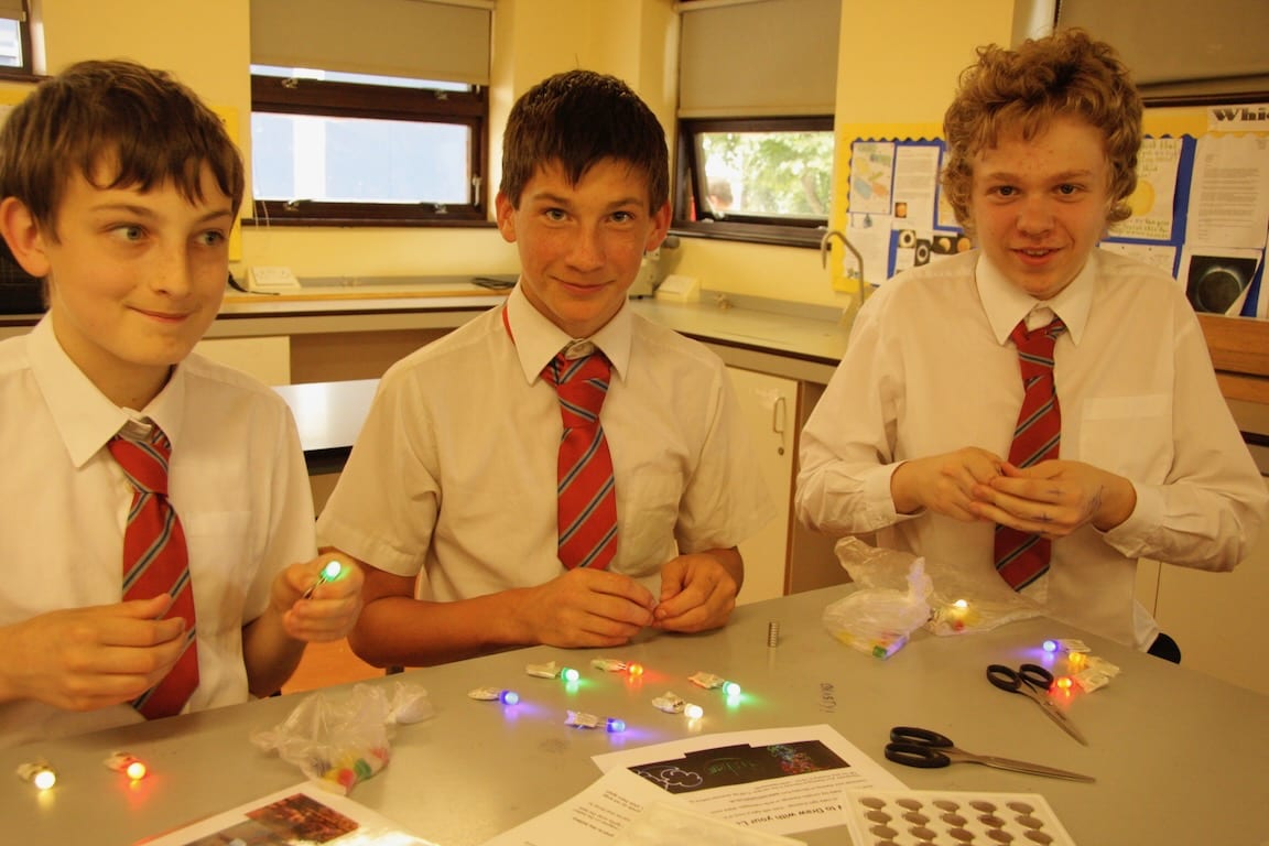 Tine Bech has run workshops with school children, inspiring a new generation to work with light.