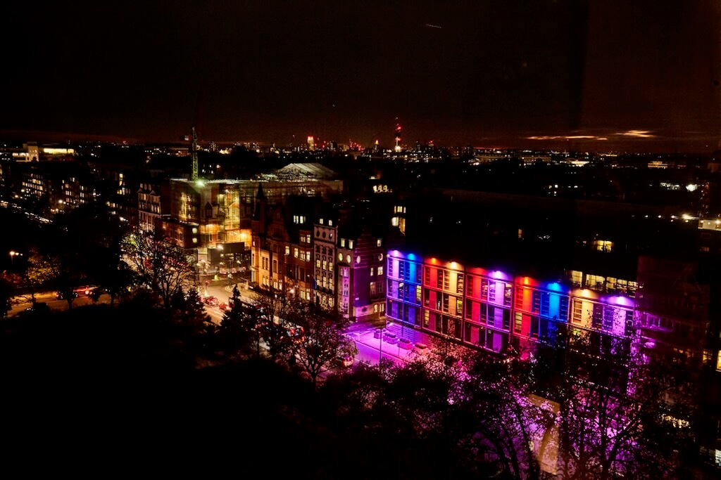 London was connected to Denmark through light, colour, and fun.